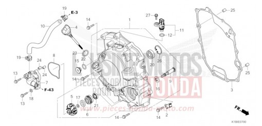 PANNEAU CARTER-MOTEUR D./POMPE A EAU NSS350AST de 2026